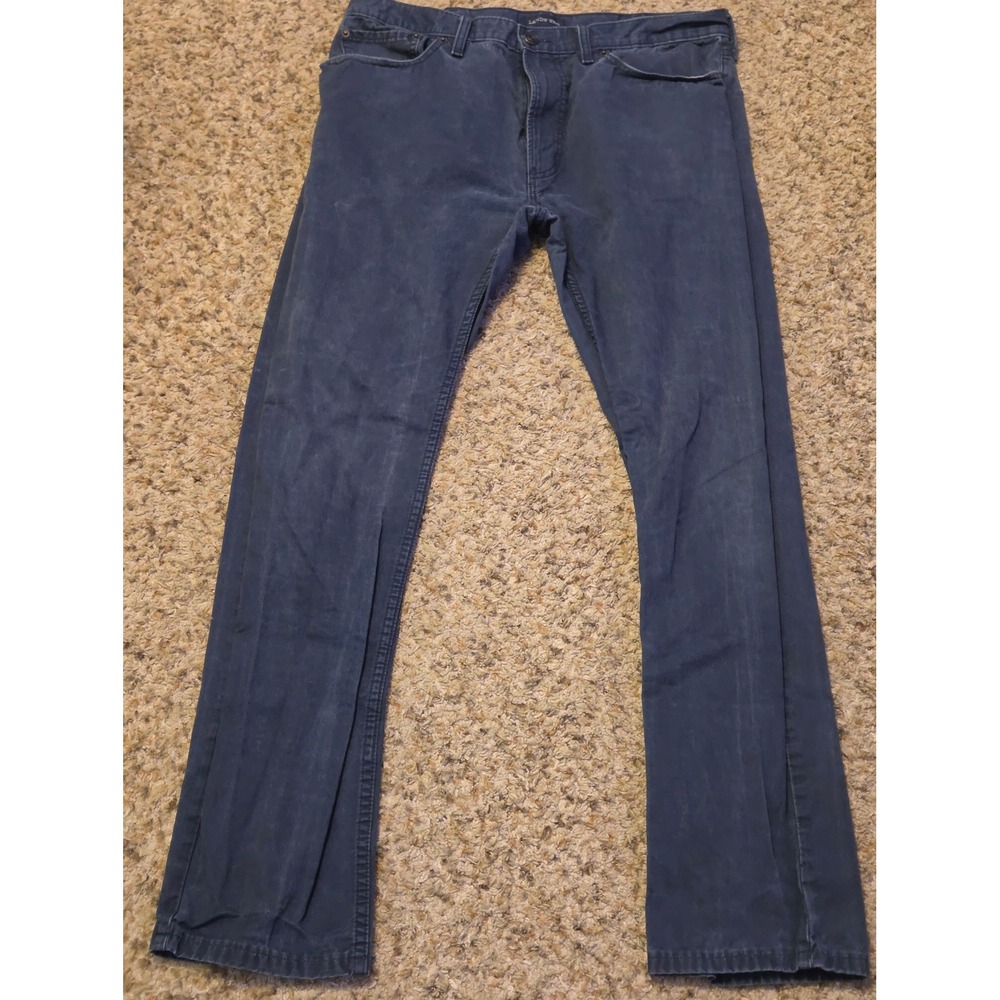 Lands End Straight Fit Chino Pants Men's Size 36 Blue